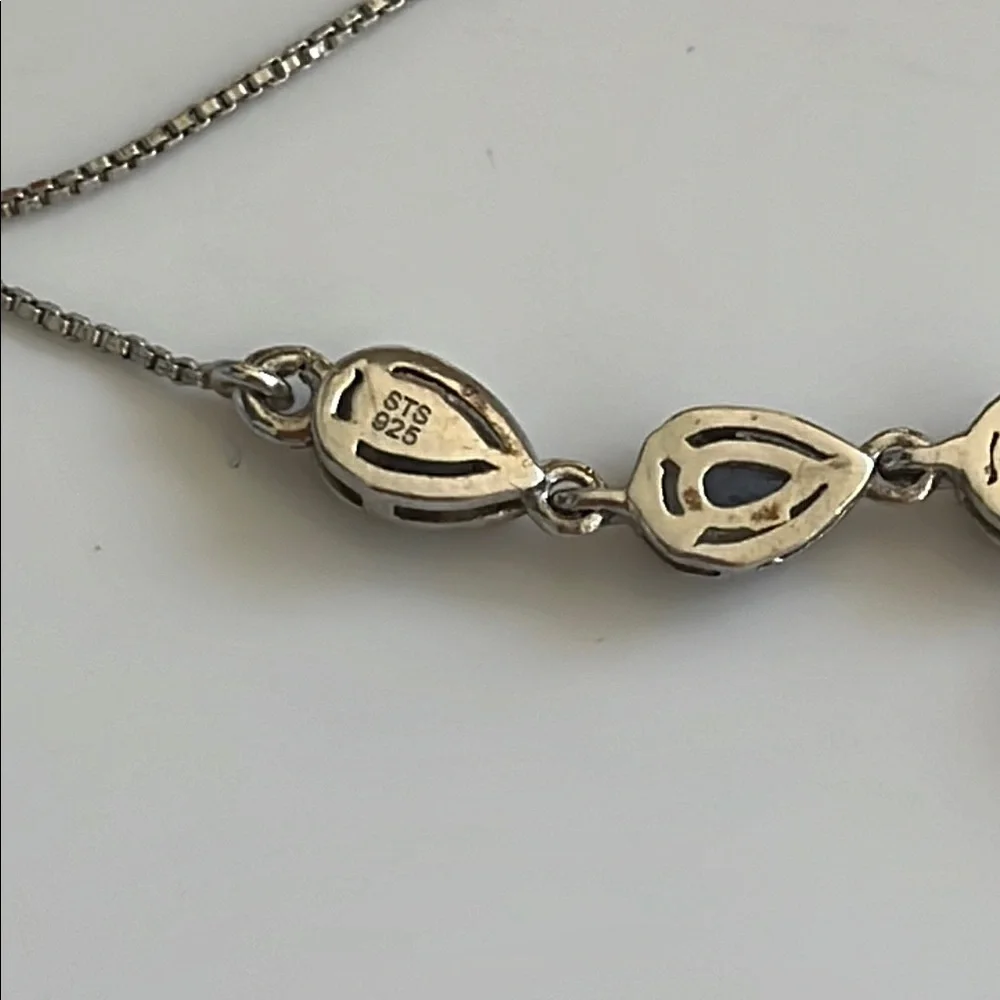 Silver 925 & Amethyst adjustable bracelet - Picture 4 of 5